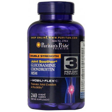 Препарат для восстановления суставов и связок Puritan's Pride Glucosamine chondroitin MSM 240 таблеток