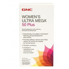 Витамины для женщин GNC Women's Ultra Mega 50 Plus 120 таблеток