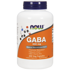 Витамины NOW GABA 500 мг 200 капсул