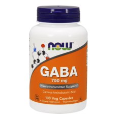 Витамины NOW GABA 750 мг 100 капсул