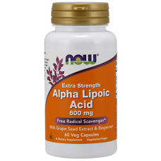 Витамины NOW Alpha Lipoic Acid 600 мг 60 капсул