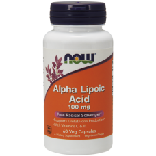Витамины NOW Alpha Lipoic Acid 100 мг 60 капсул
