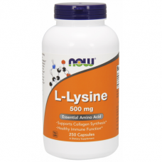 Аминокислота NOW Foods L-Lysine 500 mg 250 капсул