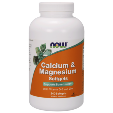 Минеральный комплекс кальция, магния с вит. D3, цинком NOW Calcium and Magnesium with vit D3 and Zinc 240 капсул