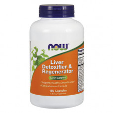 Препарат для детоксикации и регенерации печени NOW Liver Detoxifier and Regenerator 180 капсул