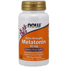 Витамины NOW Melatonin 10 мг Extra Strength 100 капсул