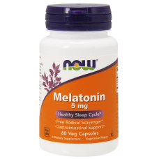 Витамины NOW Melatonin 5 мг 60 капсул