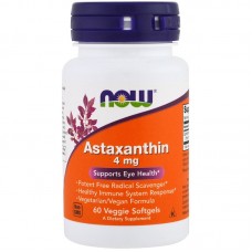 Антиоксидант Now Foods Astaxanthin 4 мг 60 капсул