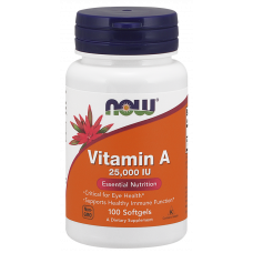 Витамины NOW Foods Vitamin A 25000 IU 100 капсул