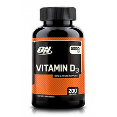 Витамины Optimum Nutrition Vitamin D3 5000 IU 200 капсул