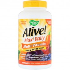Витаминно-минеральный комплекс Nature's Way Alive! Multi-vitamin Max Potency 180 таблеток (104357)