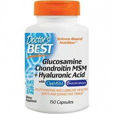 Препарат для восстановления суставов и связок Doctor's Best Glucosamine Chondroitin MSM + Hyaluronic Acid 150 капсул