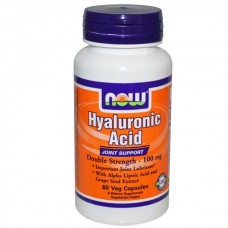 Препарат для восстановления суставов и связок NOW Foods Hyaluronic Acid 60 капсул