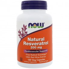 Препарат для поддержки работы организма NOW Foods Natural Resveratrol 120 капсул