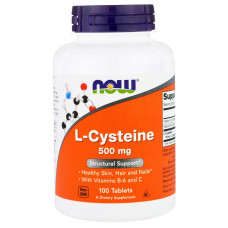 Аминокислота NOW Foods L-Cysteine 500 мг 100 таблеток