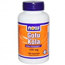 Препарат для улучшения работы мозга NOW Foods Gotu Kola 450 мг 100 капсул 