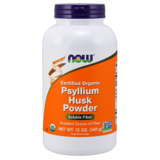 Препарат подорожник и стевия NOW Foods Psyllium Husk Powder 340 грамм Без вкуса
