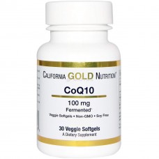 Коэнзим California Gold Nutrition CoQ10 100 мг 30 капсул