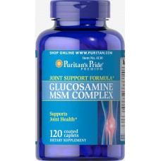 Препарат для восстановления суставов и связок Puritan's Pride Glucosamine MSM Complex 120 таблеток