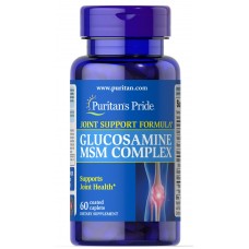 Препарат для восстановления суставов и связок Puritan's Pride Glucosamine MSM Complex 60 таблеток