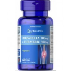 Экстракт босвеллии Puritan's Pride Boswellia 300 мг and Turmeric 300 мг 60 таблеток