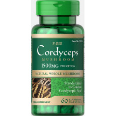 Препарат для омоложения Puritan's Pride Cordyceps Mushroom 750 мг 60 капсул