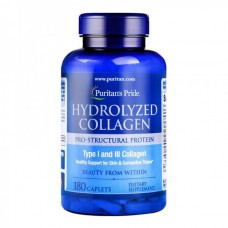 Препарат для восстановления суставов и связок Puritan's Pride Hydrolyzed Collagen Pro Structural Protein Type 1 and 3 Collagen 180 капсул