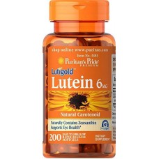 Препарат для улучшает работы глаз Puritan's Pride Lutein 6 мг 200 капсул