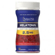Для профилактики сна Puritan's Pride Melatonin Gummy 2.5 мг Flavor 60 таблеток
