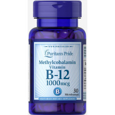 Витамины Puritan's Pride Methylcobalamin Vitamin B 12 1000 мкг 30 таблеток