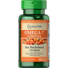 Комплекс незаменимых жирных кислот Puritan's Pride Omega 7 Complex Sea Buckthorn Oil Blend 30 капсул