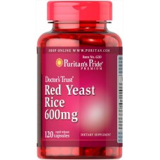 Препарат для поддержания сердечно-сосудистой системы Puritan's Pride Red Yeast Rice 600 мг 120 капсул