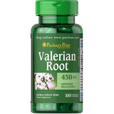 Экстракт корня валерианы Puritan's Pride Valerian Root 450 мг 100 капсул