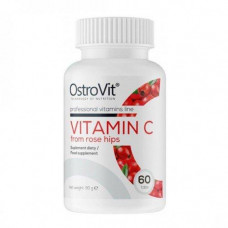 Витамины OstroVit Vitamin C From Rose Hips 60 таблеток Витамины OstroVit Vitamin C From Rose Hips 60 таблеток
