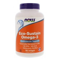 Комплекс незаменимых жирных кислот NOW Eco Sustain Omega 3 180 капсул