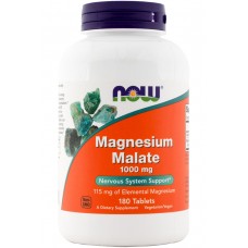 Витамины NOW Magnesium Malate 180 таблеток