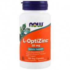 Минеральный комплекс Now Foods L-OptiZinc 30 мг 100 капсул