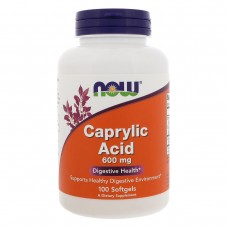 Каприловая Кислота Now Foods Caprylic Acid 600 мг 100 капсул