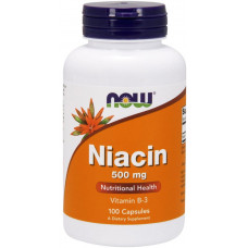 Витаминно-минеральный комплекс Now Foods Niacin with Vitamin В-3 500 мг 100 капсул
