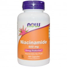 Препарат для поддержания стабильности ДНК Now Foods Niacinamide В3 500 мг 100 капсул