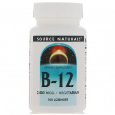 Витамины Source Naturals Vitamin В 12 2000 мкг 200 таблеток