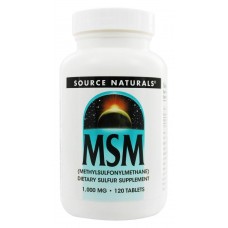 Препарат для восстановления суставов и связок Source Naturals MSM 1000 мг with Vitamin С 120 таблеток