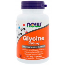 Аминокислота Now Foods Glycine 1000 мг 100 капсул