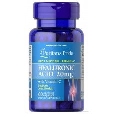Препарат для восстановления суставов и связок Puritan's Pride Hyaluronic Acid 20 мг 60 капсул