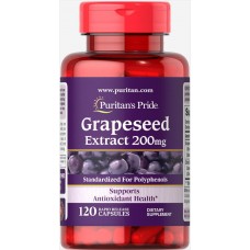 Антиоксидант Puritan's Pride Grapeseed Extract 200 мг 120 капсул