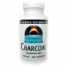 Минеральный комплекс Source Naturals Charcoal 260 мг 200 капсул