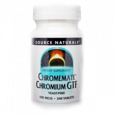 Минеральный комплекс Source Naturals ChromeMate Chromium GTF 200 мкг 240 таблеток