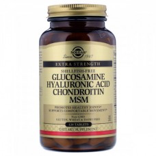 Препарат для восстановления суставов и связок Solgar Glucosamine Hyaluronic Acid Chondroitin MSM 120 таблеток