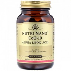 Альфа-липоевая кислота Solgar Nutri-Nano CoQ 10 Alpha Lipoic Acid 60 капсул