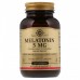 Для профилактики сна Solgar Melatonin 5 мг 120 таблеток
